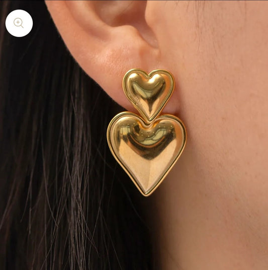 Heart Earrings.